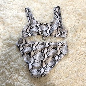 Snake skin bikini